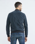 Men's Teddy Jacket Calfskin High Collar - 5