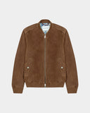 BOMBER EN DAIM MARRON