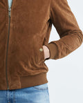 Men's Teddy Jacket Calfskin High Collar - 4