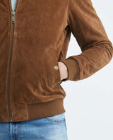 Men's Teddy Jacket Calfskin High Collar - 4