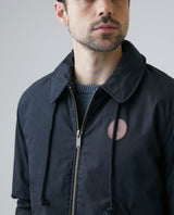 Men's Packable Hood High Neck Jacket in Cotton - 3