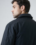 Men's Packable Hood High Neck Jacket in Cotton - 4