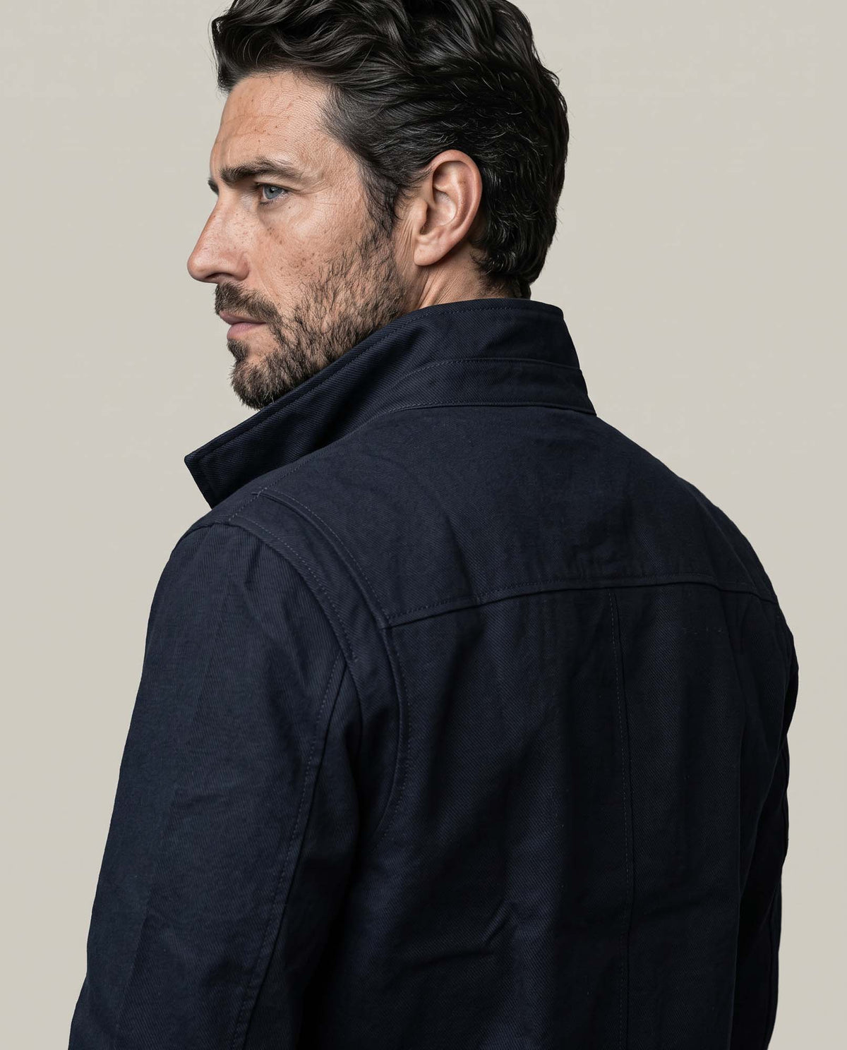 Men´s Shirt Collar Jacket - Blue 63_627D251_AZU194050_6