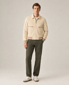 Men's Shirt Collar Jacket - Beige