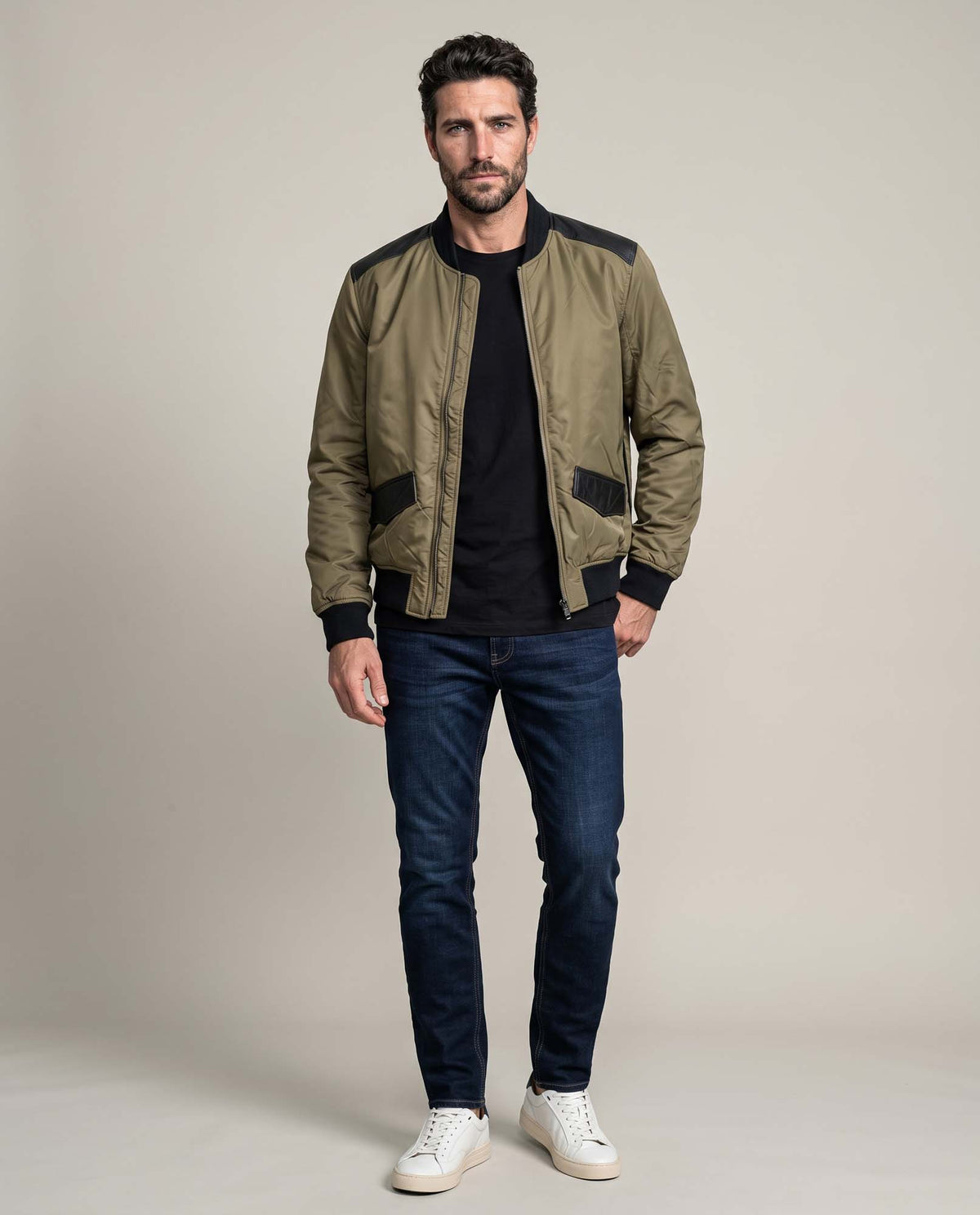 Men´s Bomber Jacket - Khaki 63_627D252_CAQ150309_4
