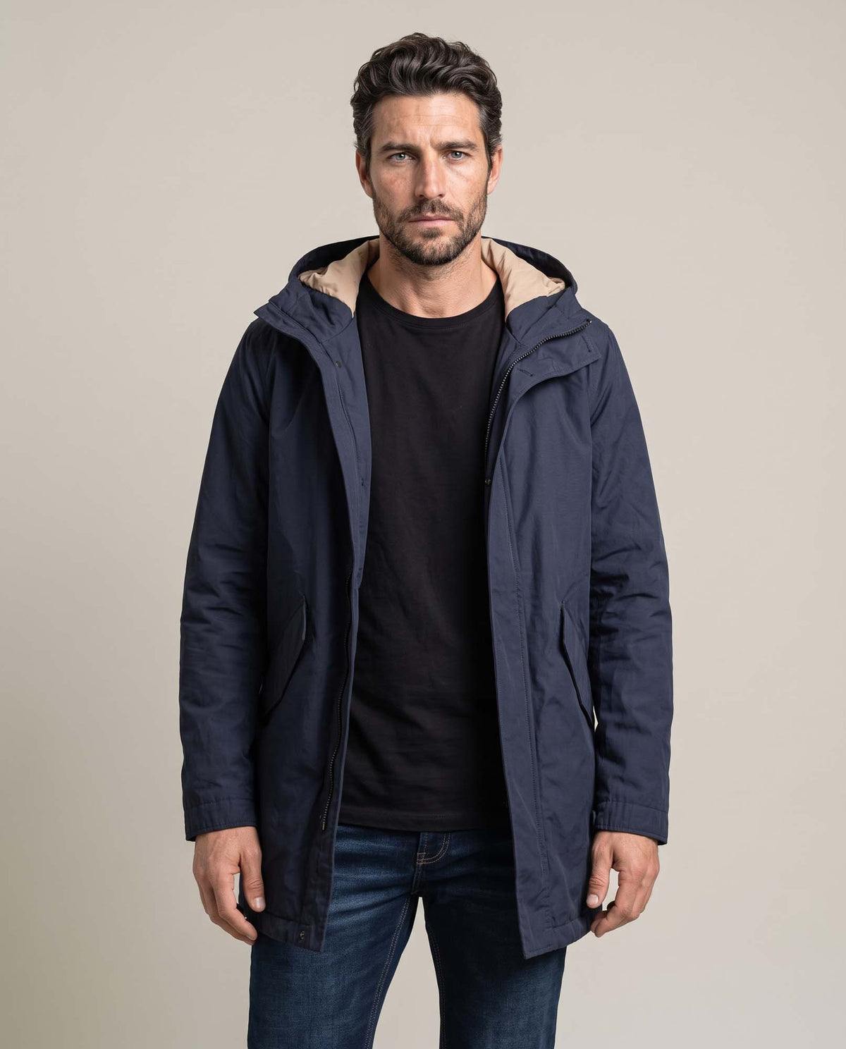 Men´s Hooded Jacket - Blue 63_627D255_AZU194050_0
