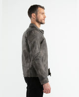 Men's Classic Leather Jacket Lambskin Shirt Collar 627D401 - 2