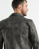 BLOUSON BIKE JACKET IN CHARCOAL