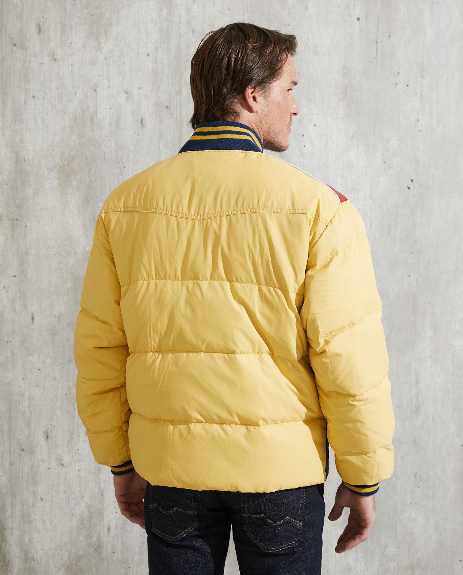 Men's Vintage Collage Jacket - Khaki - 3