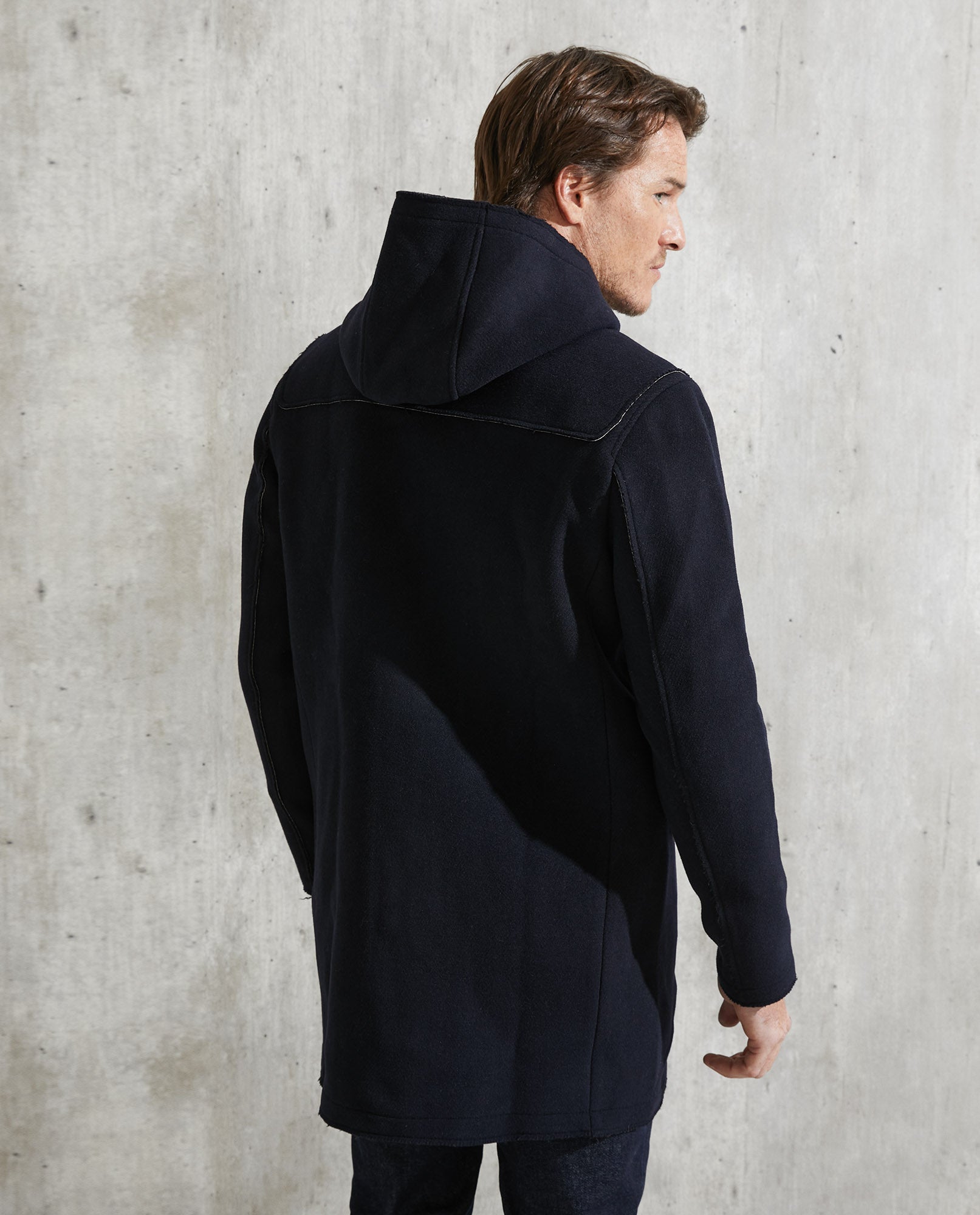 Men's Montgomery Coat Wool Blend Hood - 3