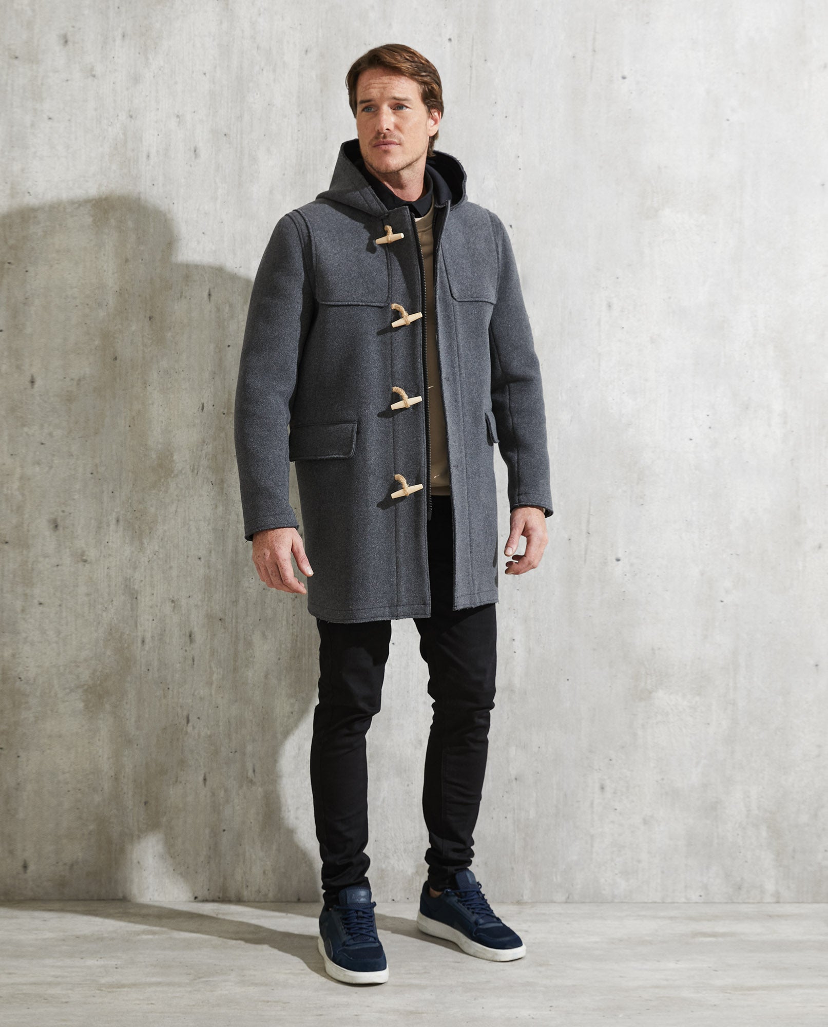 Men's Montgomery Coat Wool Blend Hood - 2