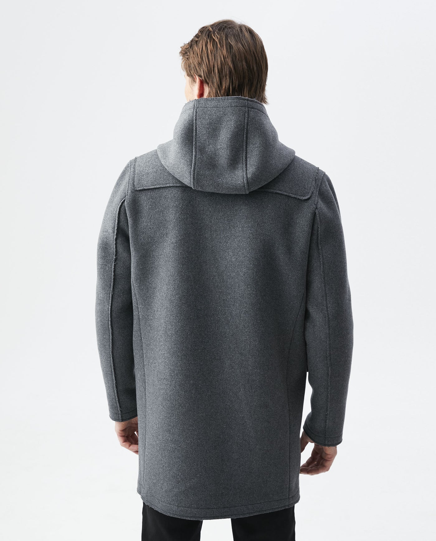 Men's Montgomery Coat Wool Blend Hood - 4