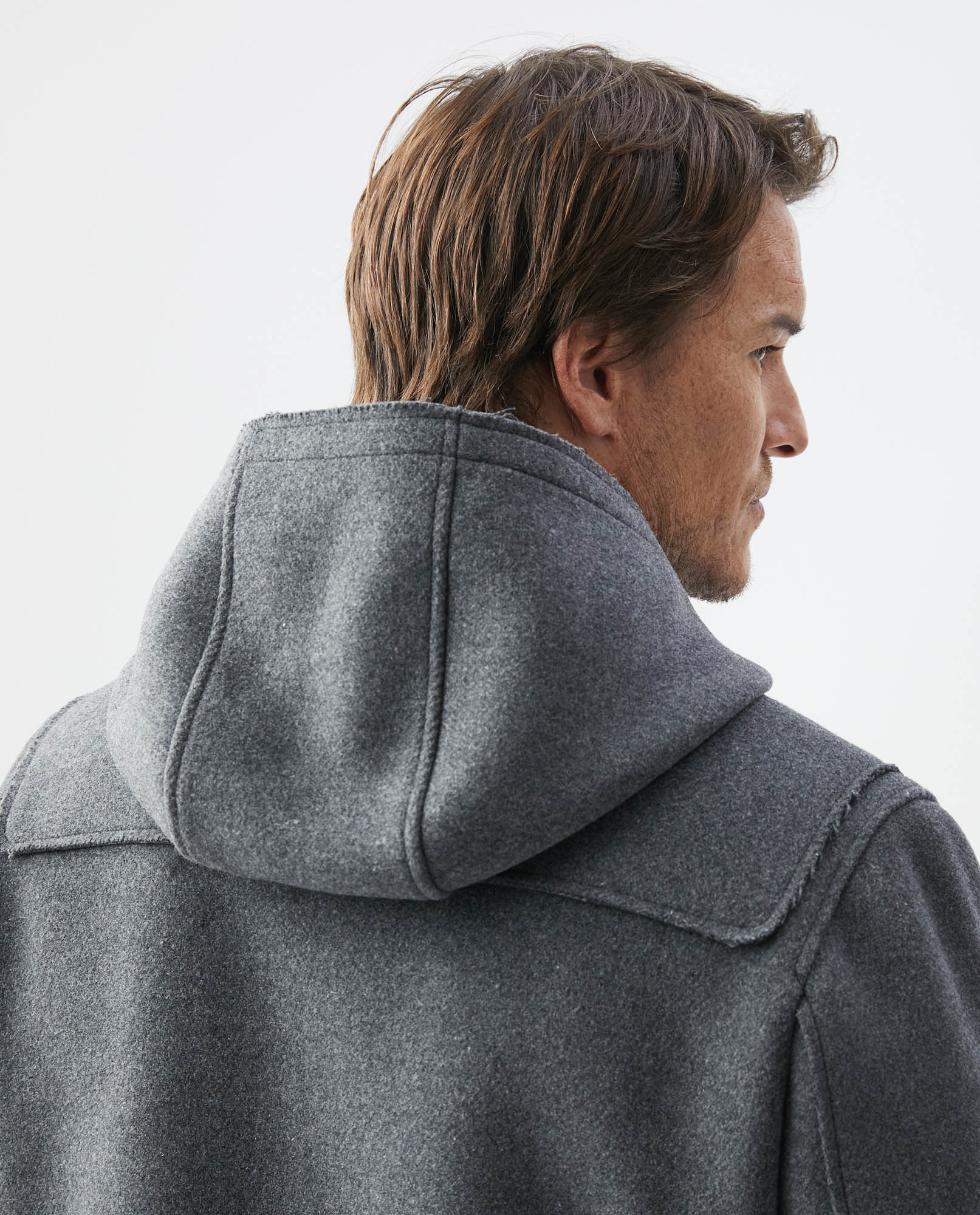 Men's Montgomery Coat Wool Blend Hood - 5