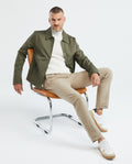 Men's Coach Jacket in Cotton Classic American Preppy - 1