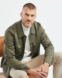 CANVAS COACH JACKET IN GREEN