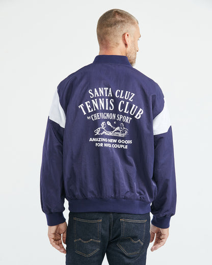 TENNIS TEDDY JACKET IN NAVY