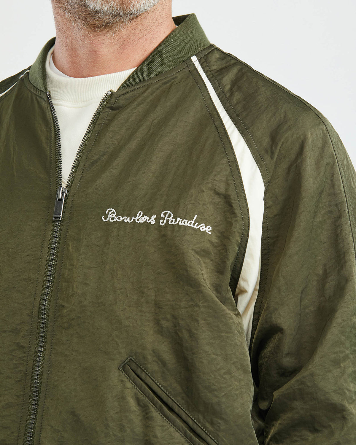 BOWLING TEDDY JACKET IN GREEN