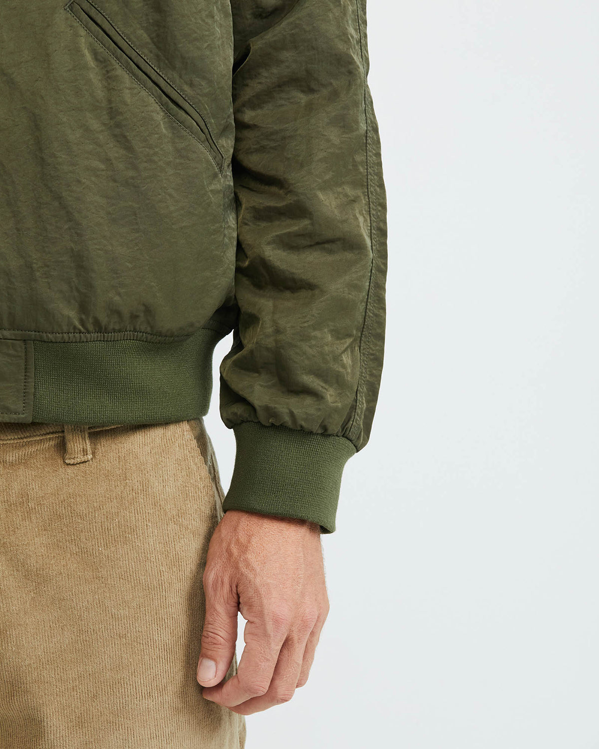 BOWLING TEDDY JACKET IN GREEN