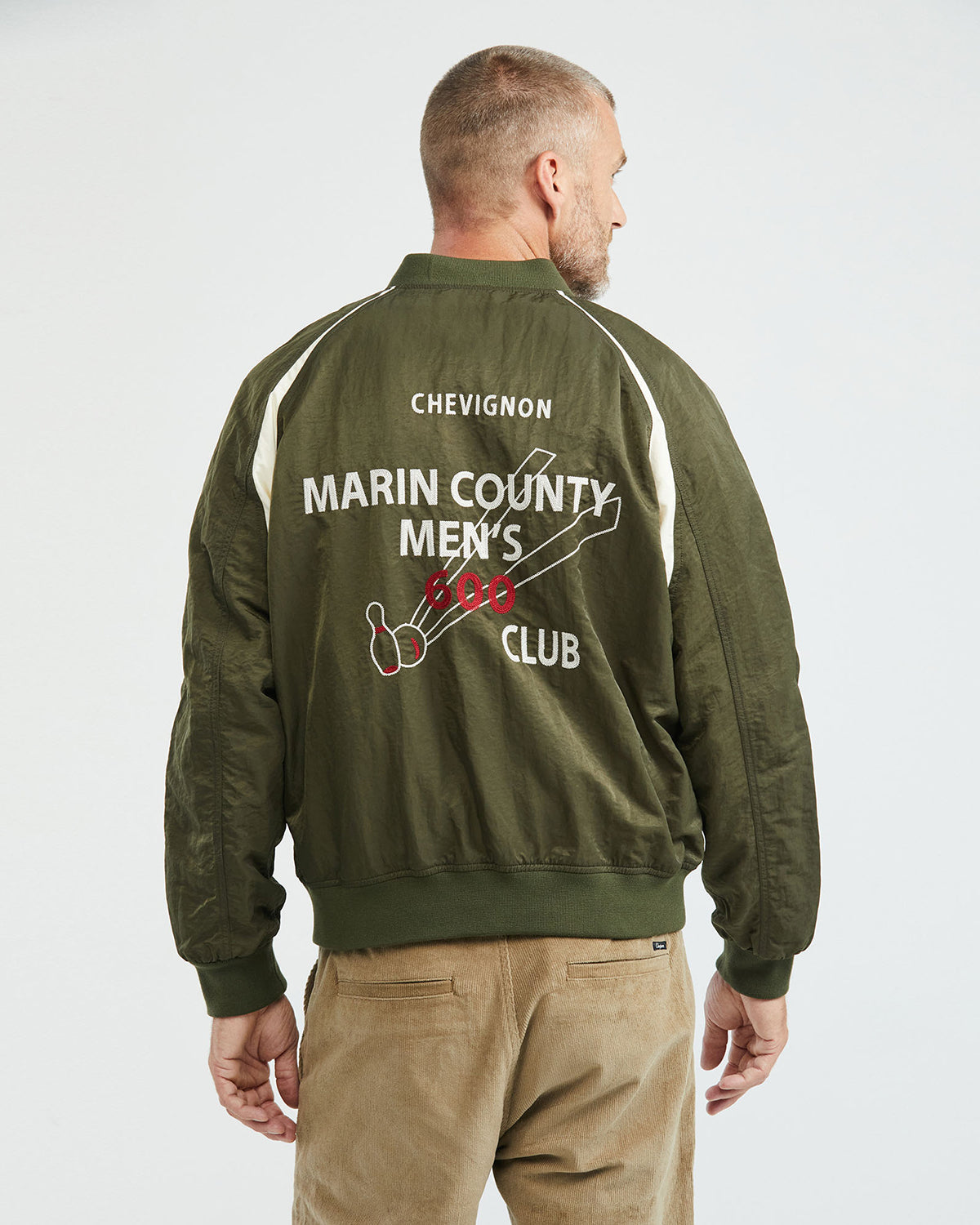BOWLING TEDDY JACKET IN GREEN
