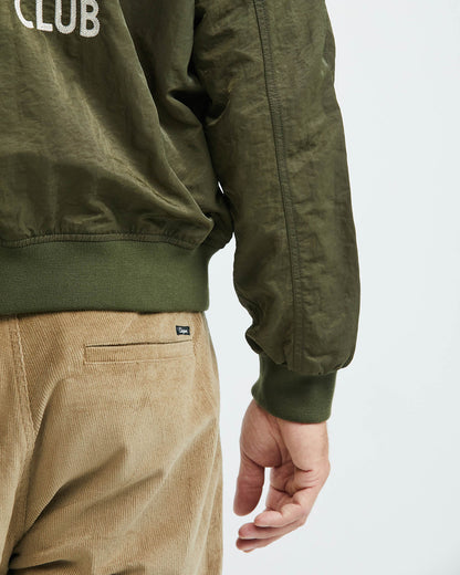 BOWLING TEDDY JACKET IN GREEN