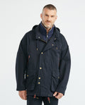 Men's Parka Double-Breasted Hood Golden Buttons - 2