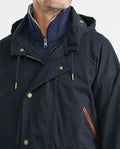 Men's Parka Double-Breasted Hood Golden Buttons - 3