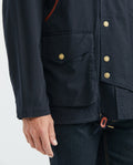 Men's Parka Double-Breasted Hood Golden Buttons - 4