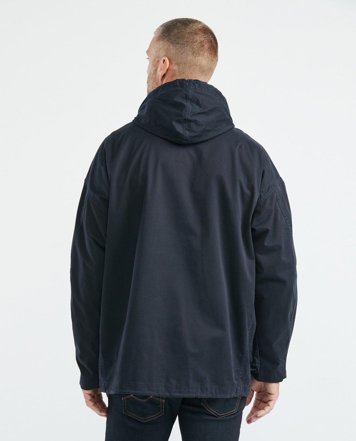 Men's Parka Double-Breasted Hood Golden Buttons - 6