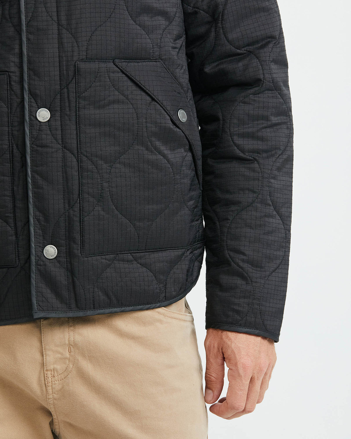 CONVERTIBLE LINING TOGS DOWN JACKET IN BLACK