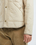 Men's Puffer High Neck Quilted Jacket Removable Sleeves in - 4