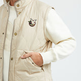 CONVERTIBLE LINING TOGS DOWN JACKET IN BEIGE