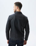 TROOPER LEATHER JACKET IN BLACK