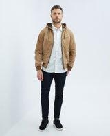 Men´s Goatskin Hoodie Jacket - Beige 63_627E205_BEI160906_3