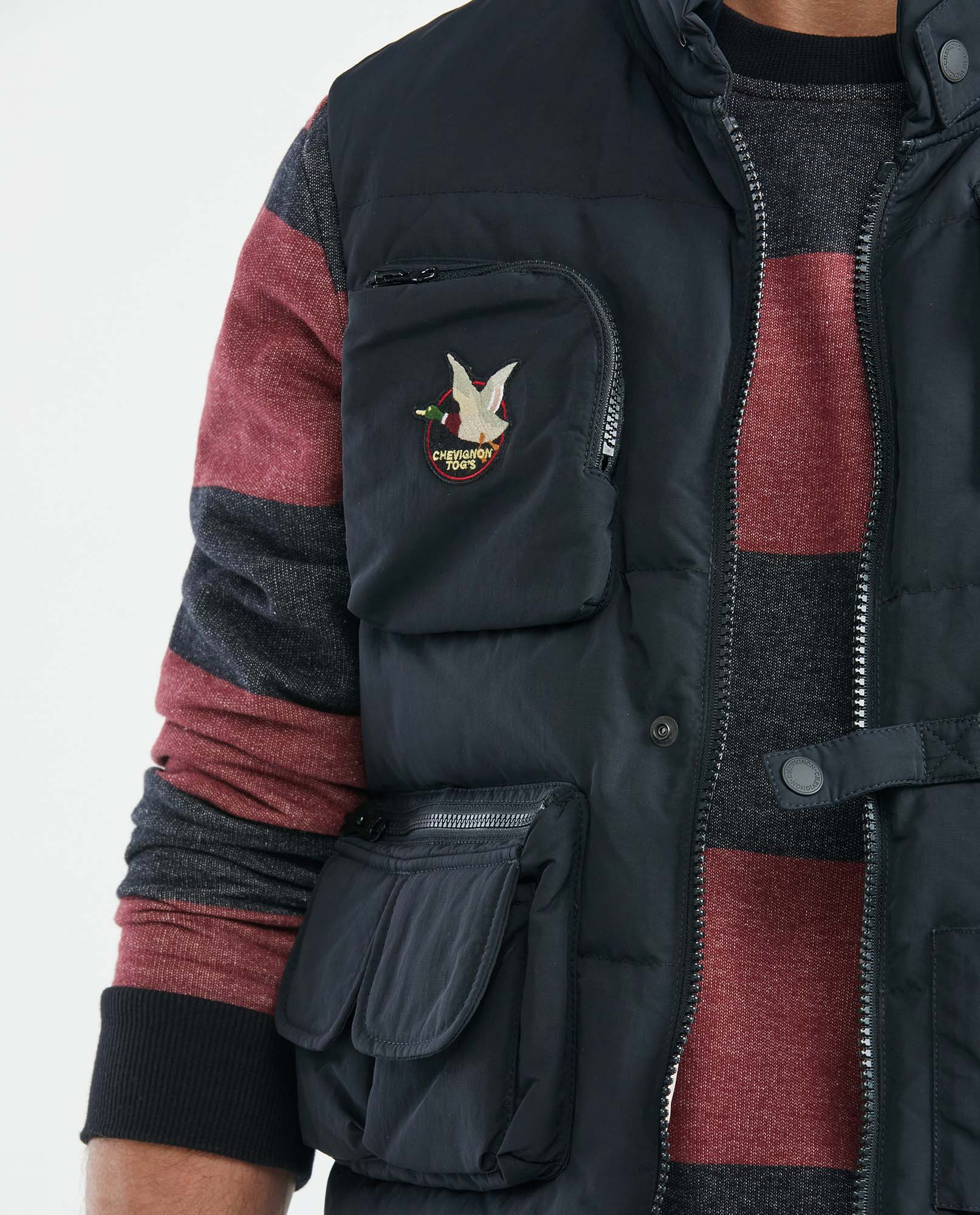 Men's Combat Quilted Jacket in Polyamide Duck Patch - 3
