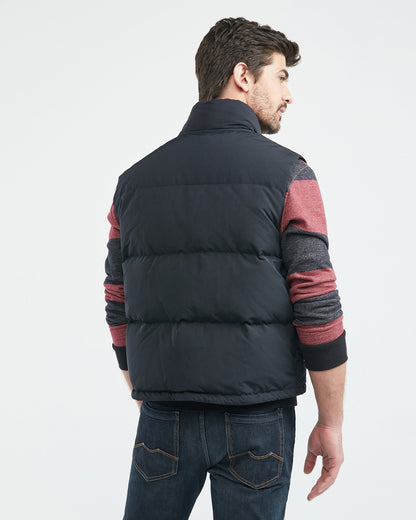COMBAT TOGS QUILTED VEST IN BLACK