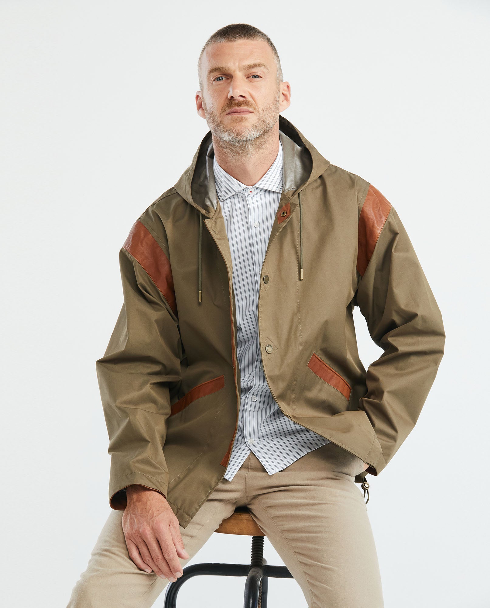 Men's Jackets - Khaki - 1