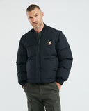 BOMBER CONVERTIBLE MATELASSÉ TOGS DOWN NOIR