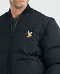 Men's Combat Quilted Jacket in Polyamide Military Details - 4
