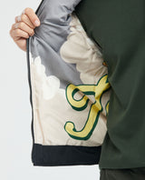 Men's Combat Quilted Jacket in Polyamide Military Details - 8