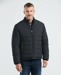 Men's Reversible Puffer Jacket Leather-Polyester Blend Double-Face - 5