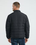 Men's Reversible Puffer Jacket Leather-Polyester Blend Double-Face - 6