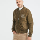 ROLLER LEATHER JACKET IN GREEN