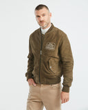 ROLLER LEATHER JACKET IN GREEN