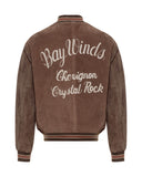 BAY WINDS LEATHER JACKET IN BROWN