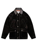 HUNTER FIELD SUEDE JACKET IN BLACK