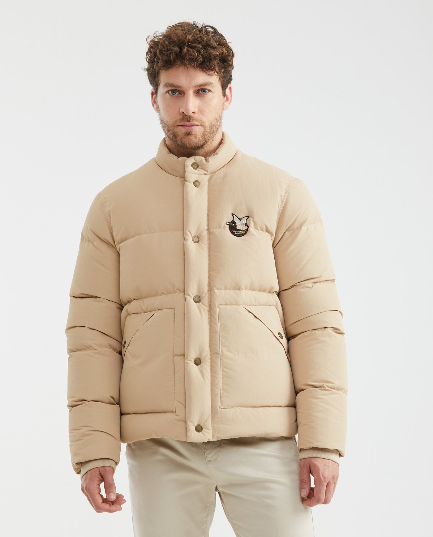 Men's Jackets - Beige - 1