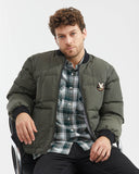 DUCK DOWN JACKET IN GREEN