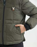 DUCK DOWN JACKET IN GREEN