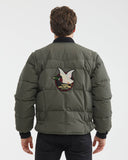 DUCK DOWN JACKET IN GREEN