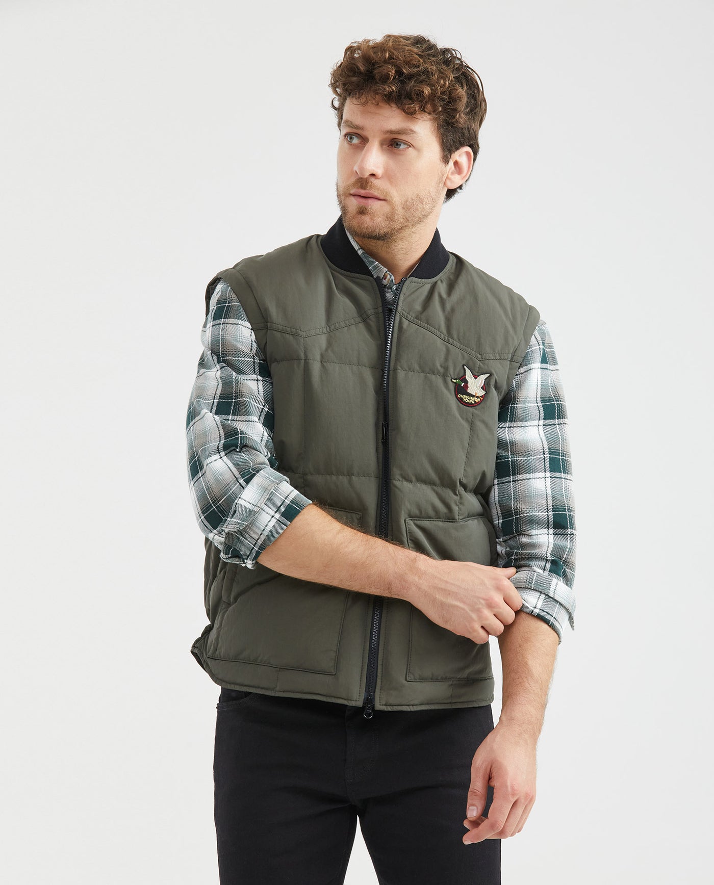 Men's Jackets - Khaki 627E455 - 4